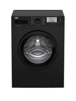 Beko Wtg741M1B Slim Depth 7Kg Load, 1400 Spin Washing Machine - Black